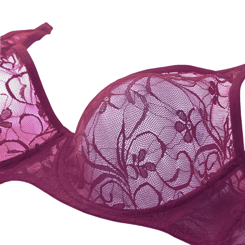 No. 5 Lingerie Bra, Sheer Bralette, French Lace, Intentionally Sheer, Adjustable