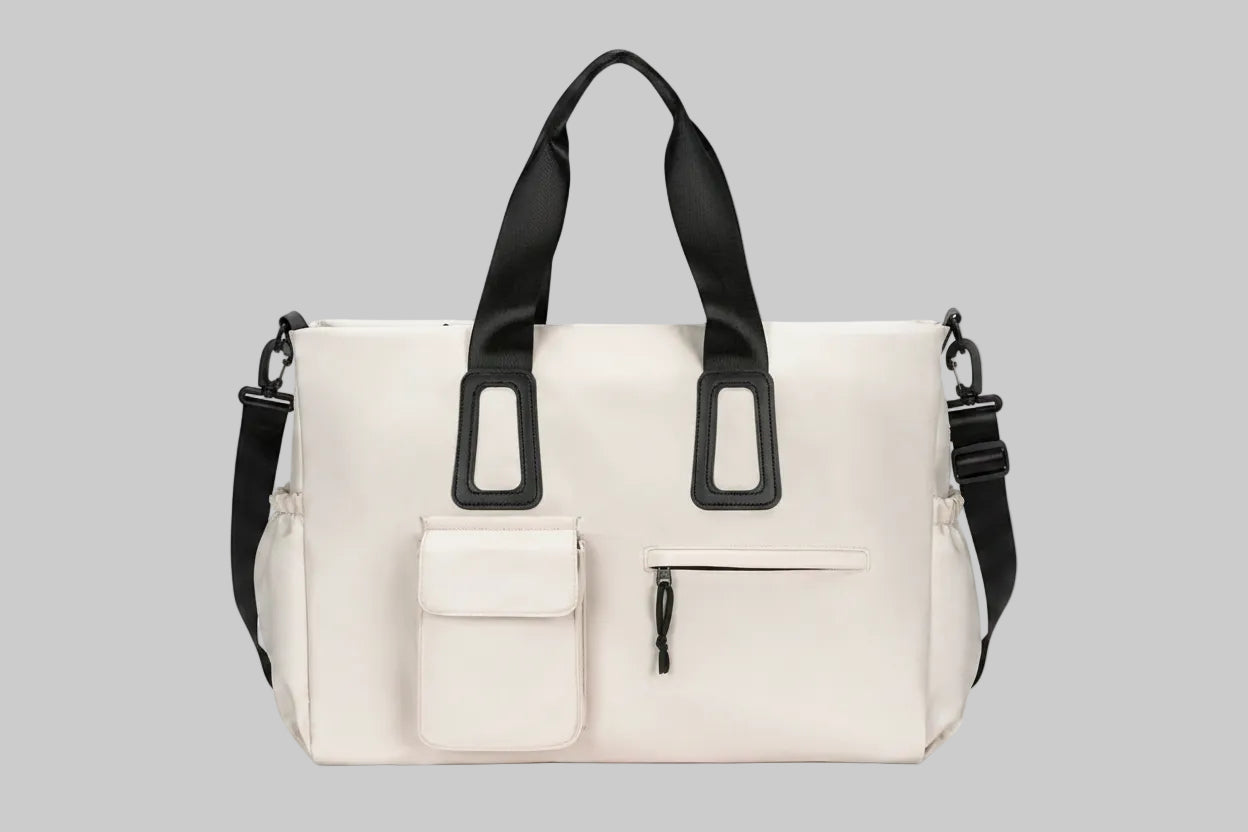 No. 8 Tote, The Modern Travel Yoga Duffel, Minimalist, Unisex, Dry Wet Separated Pocket