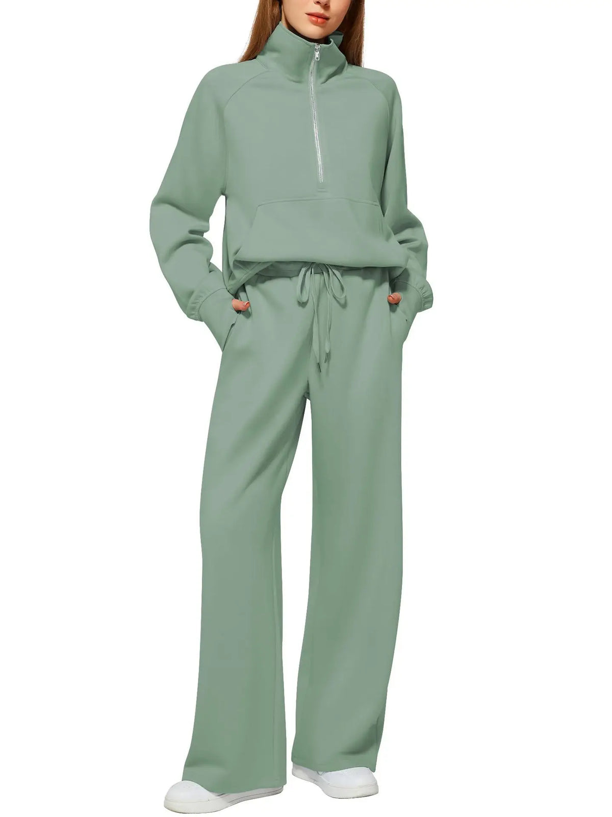 No. 2 Sweatsuit, The Sutton Quarter-Zip Lounge Set