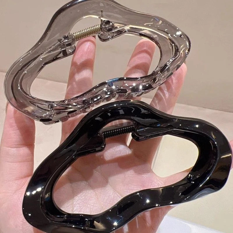 No. 7 Accessory, Hollow, Transparent Hair Claw, Barrette, Hair Clip