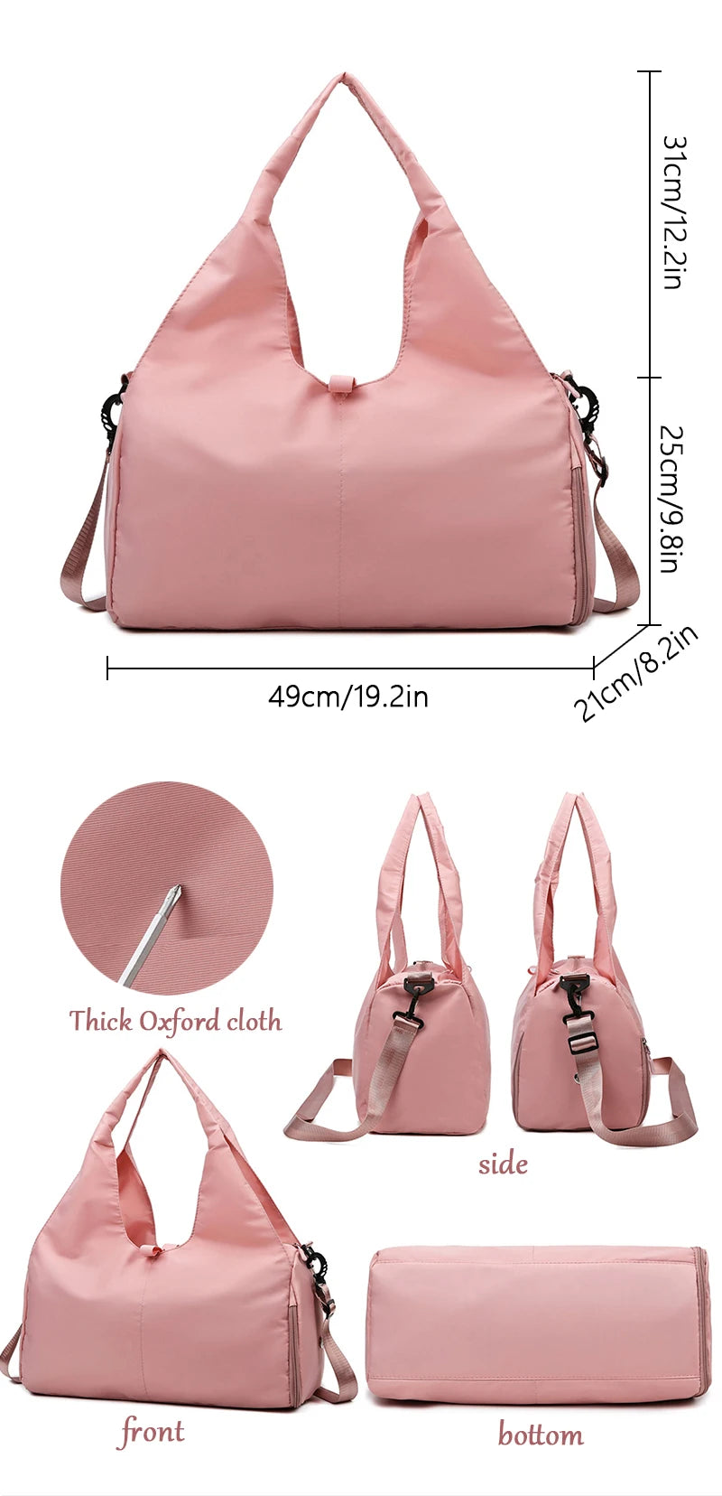 No. 1 Tote, All-In-One Yoga Tote Bag, Dedicated Yoga Mat Holder, Roomy Interior, Separate Shoe Compartment, Full Zip Design