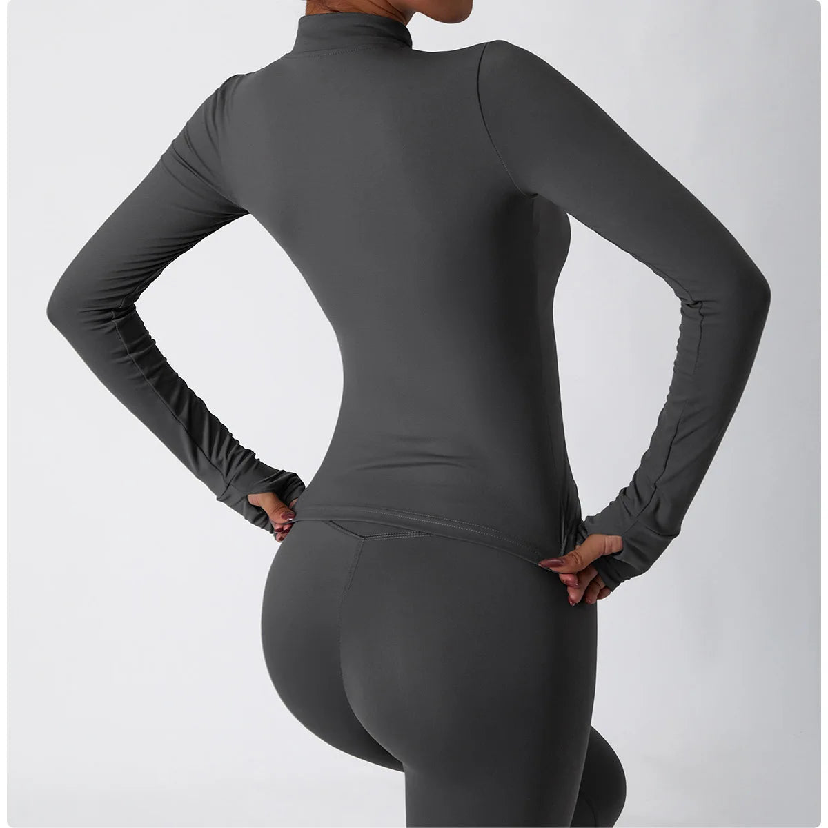 No. 1 Jacket, Yoga, Long Sleeve, Seamless, Smoothing, Butter Feel, Slim Fit