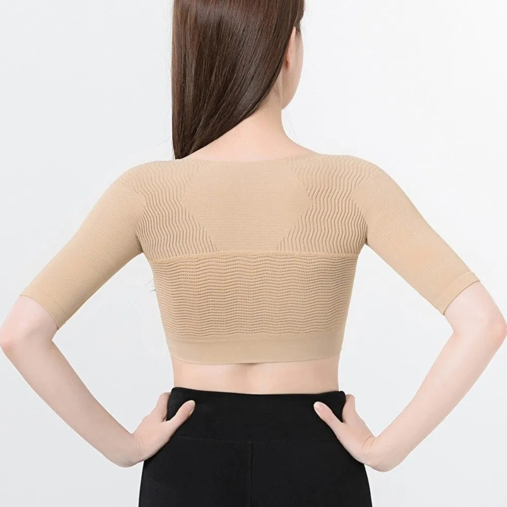No. 5 Shape Wear, Posture Corrector, Arm/Back Compression, Short Sleeve, Open Bust