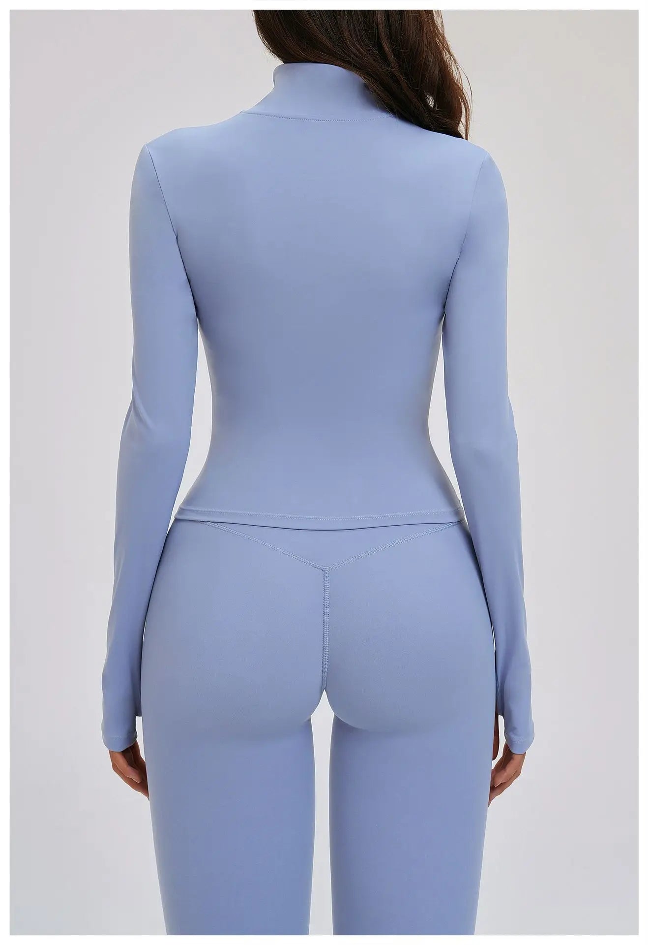 No. 5 Jacket, Convertible Collar, Structured Design, Smoothing, Long Sleeve, Full Zipper