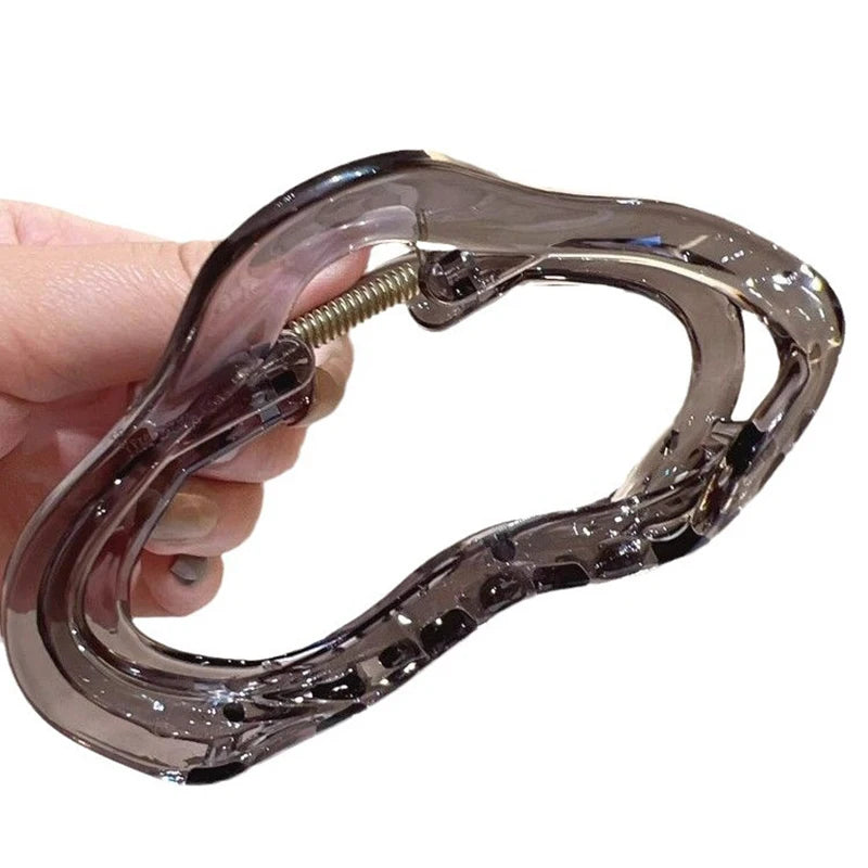 No. 7 Accessory, Hollow, Transparent Hair Claw, Barrette, Hair Clip