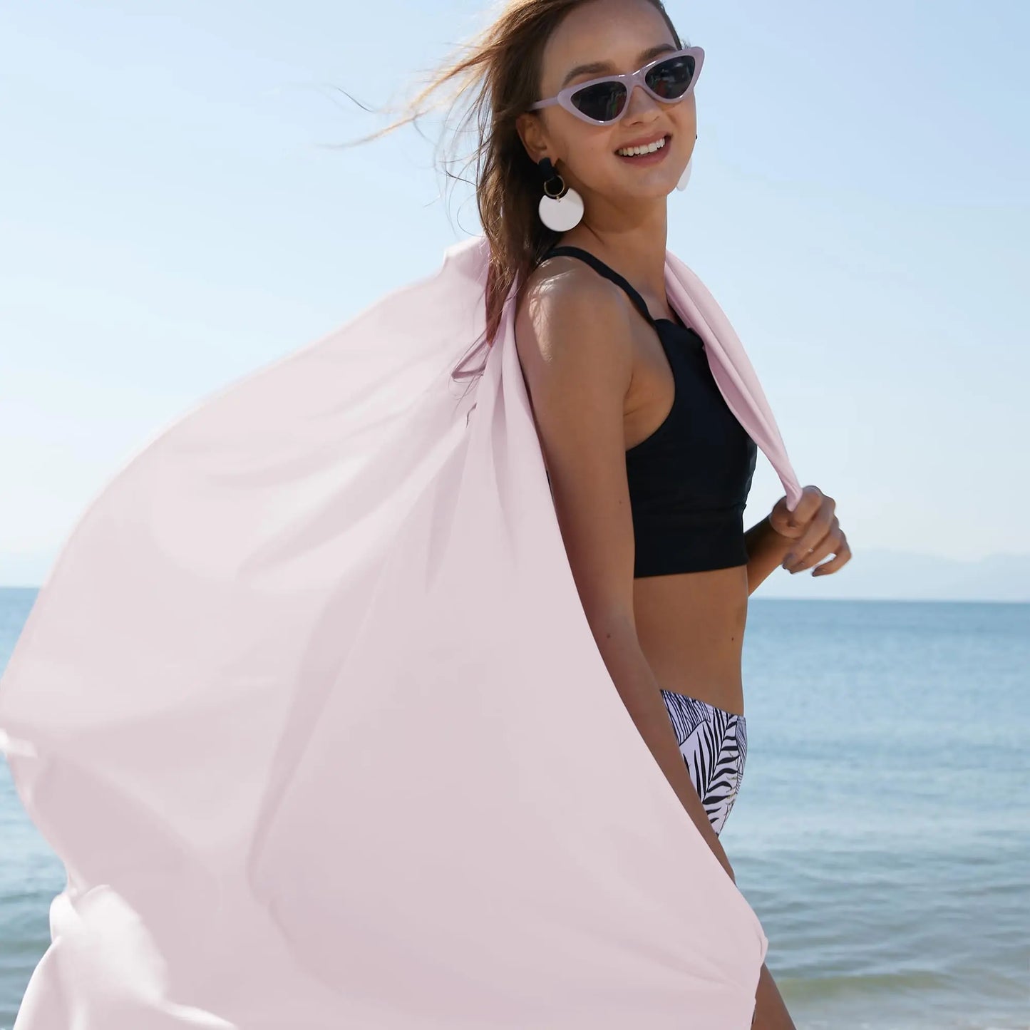 No. 4 Accessory, Microfiber, Sports, Quick-Drying Yoga Towel, Swimming, Pilates