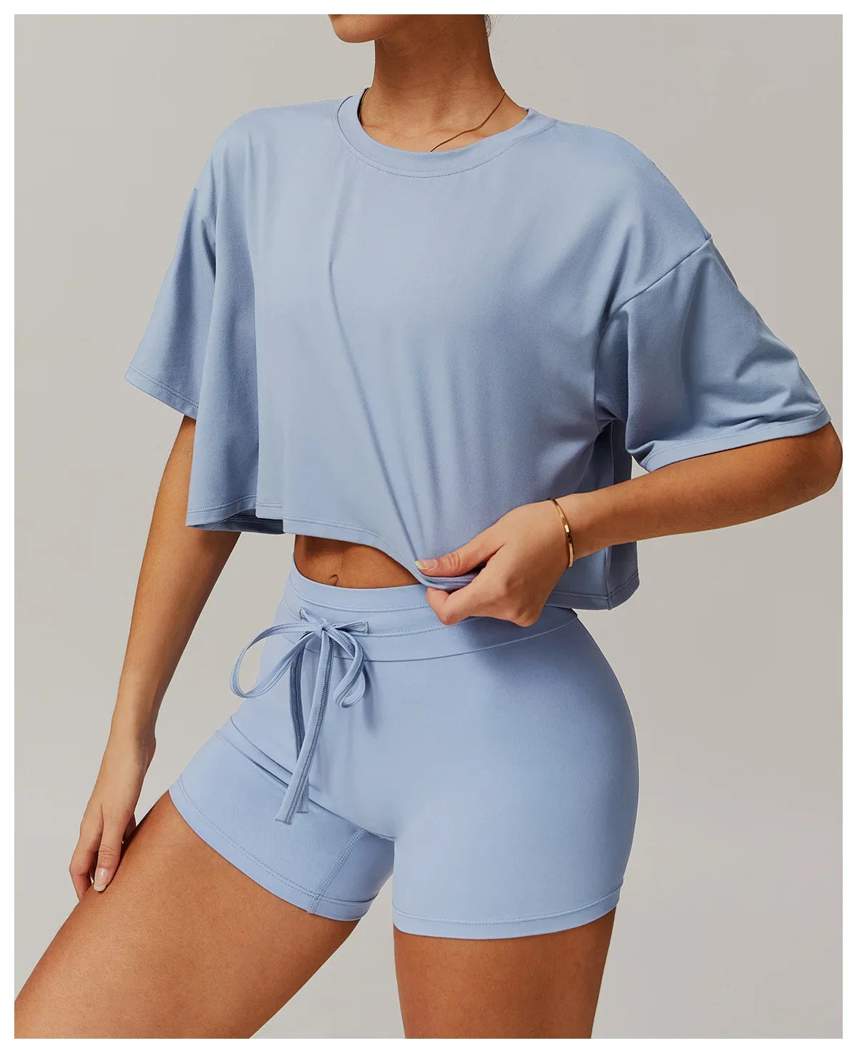 No. 1 Short Sleeve Shirt, Oversized, Crop Top, Relaxed Fit, Soft Essential