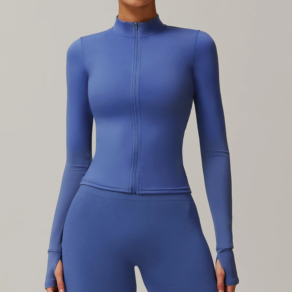 No. 1 Jacket, Yoga, Long Sleeve, Seamless, Smoothing, Butter Feel, Slim Fit