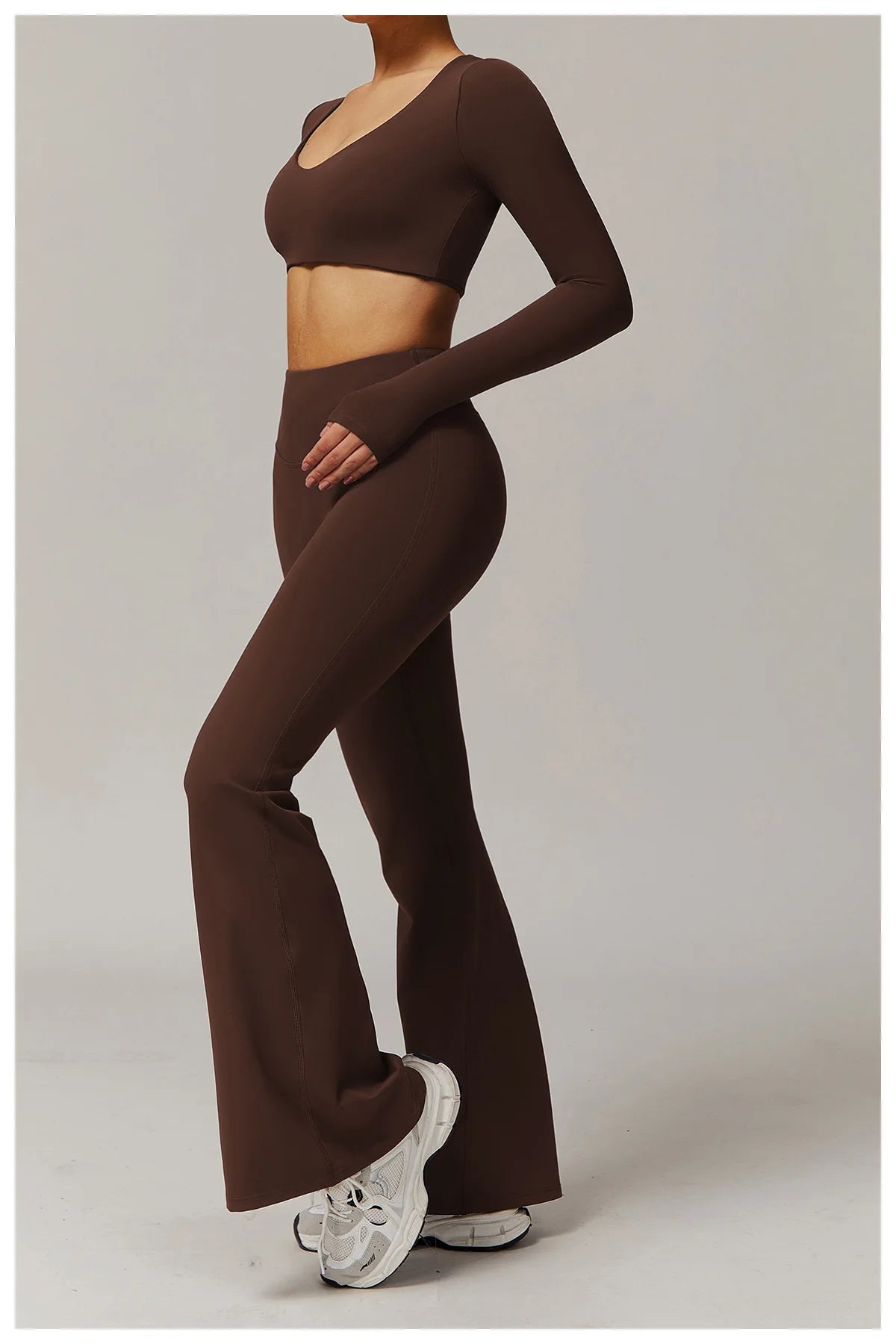 No. 7 Legging, Vintage Bell Flare, Mid Rise Waist, No Front Seam, Ultra Flattering