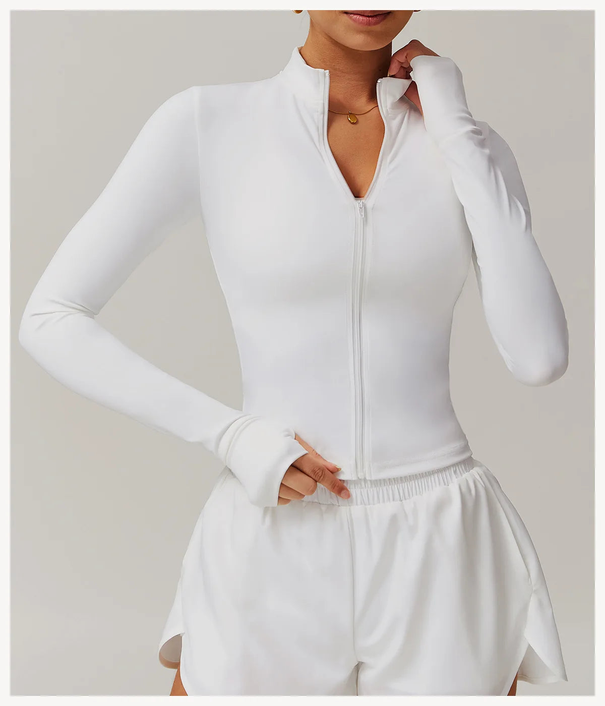 No. 1 Jacket, Yoga, Long Sleeve, Seamless, Smoothing, Butter Feel, Slim Fit