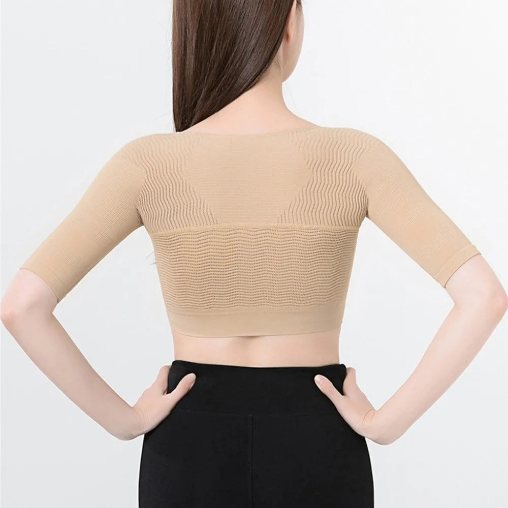 No. 5 Shape Wear, Posture Corrector, Arm/Back Compression, Short Sleeve, Open Bust