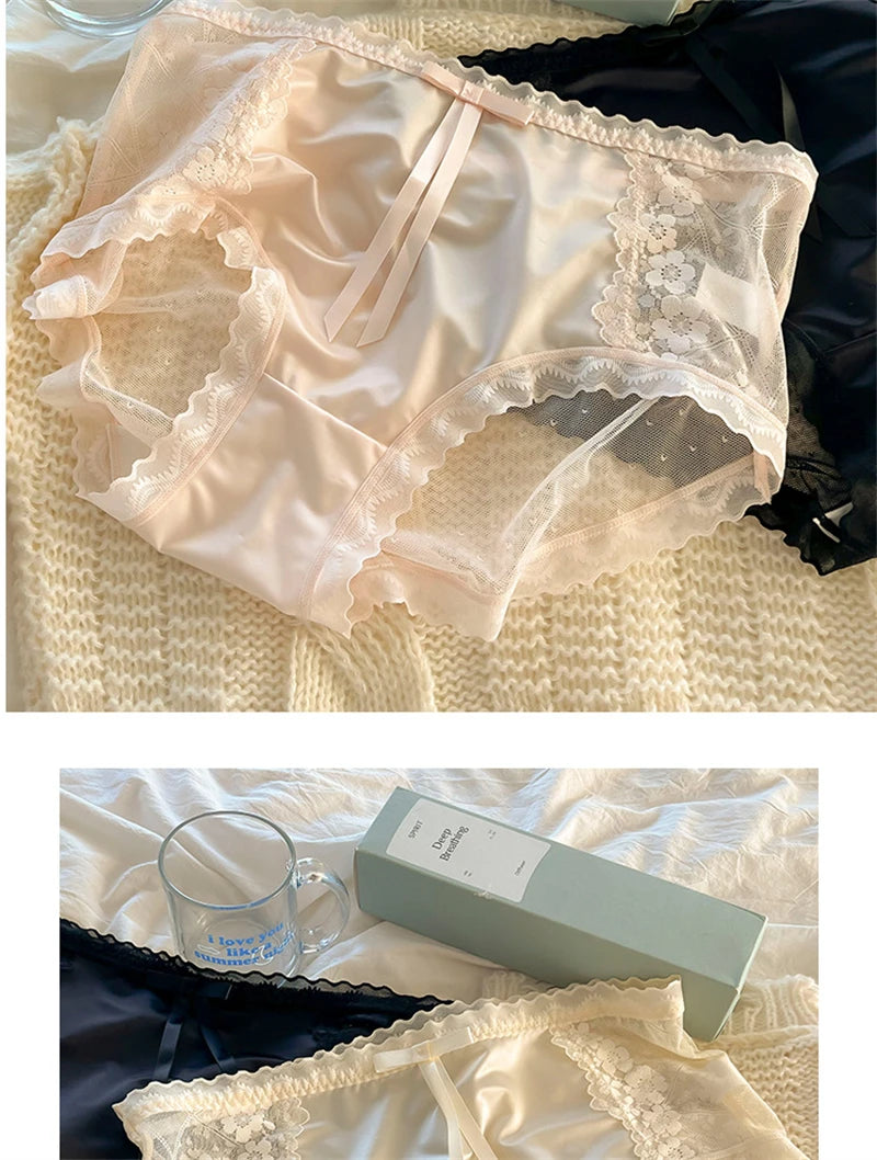 No. 7 Lingerie Panty, Full Coverage, High Waist, Brief, Sheer, Silky, Coquette, Plus Size Only