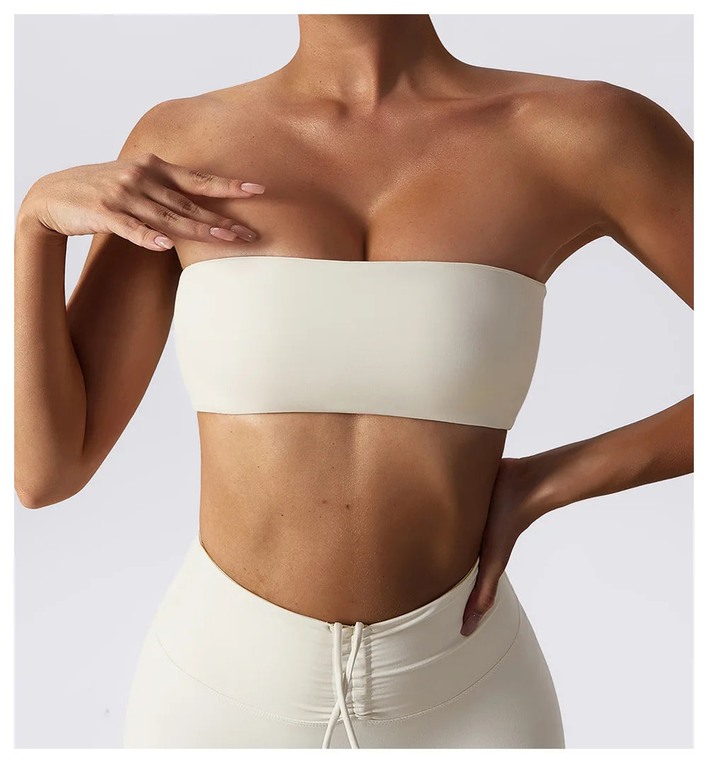 No. 3 Sports Bra, Strapless Bandeau, True Fit, Built in Padding