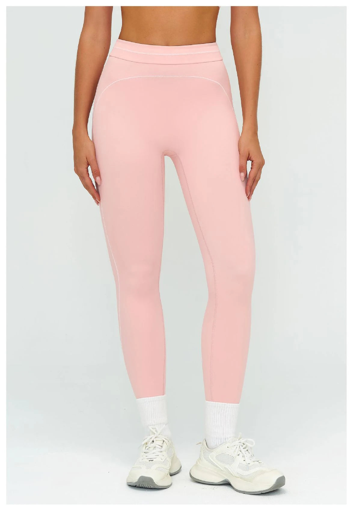 No. 6 Legging, Heart Throb Piping, Statement Comfort Waistband, No Front Seam, Butter Soft