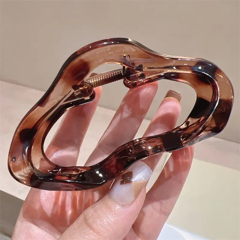 No. 7 Accessory, Hollow, Transparent Hair Claw, Barrette, Hair Clip