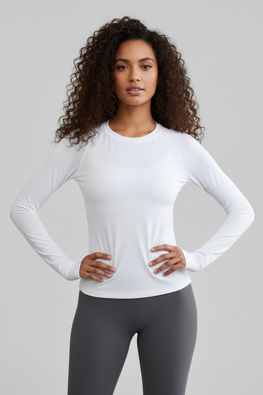 No. 1 Long Sleeve Shirt, Easy, Breezy, Breathable, Summer, Yoga, Pilates