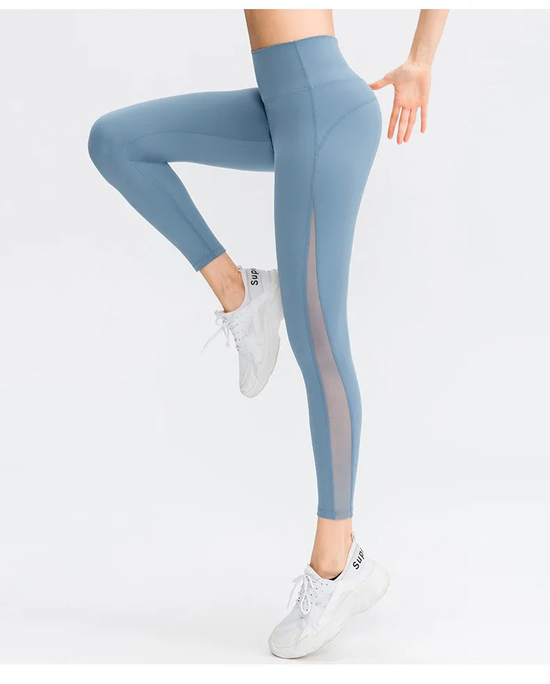 No. 5 Legging, Airlift Mesh Panel, High-Waist, Seamless, Athletic, Compressive