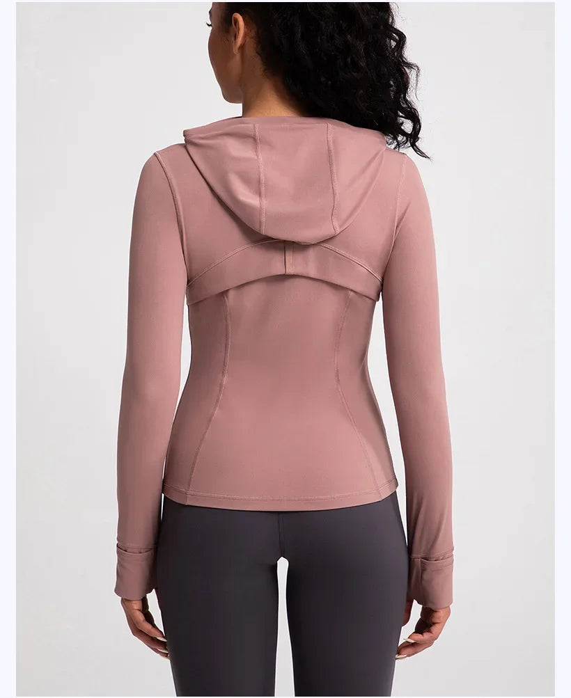 No. 4 Jacket, Hooded Jacket, Hood, Zipper Pockets, Dry Fit, Cross Training
