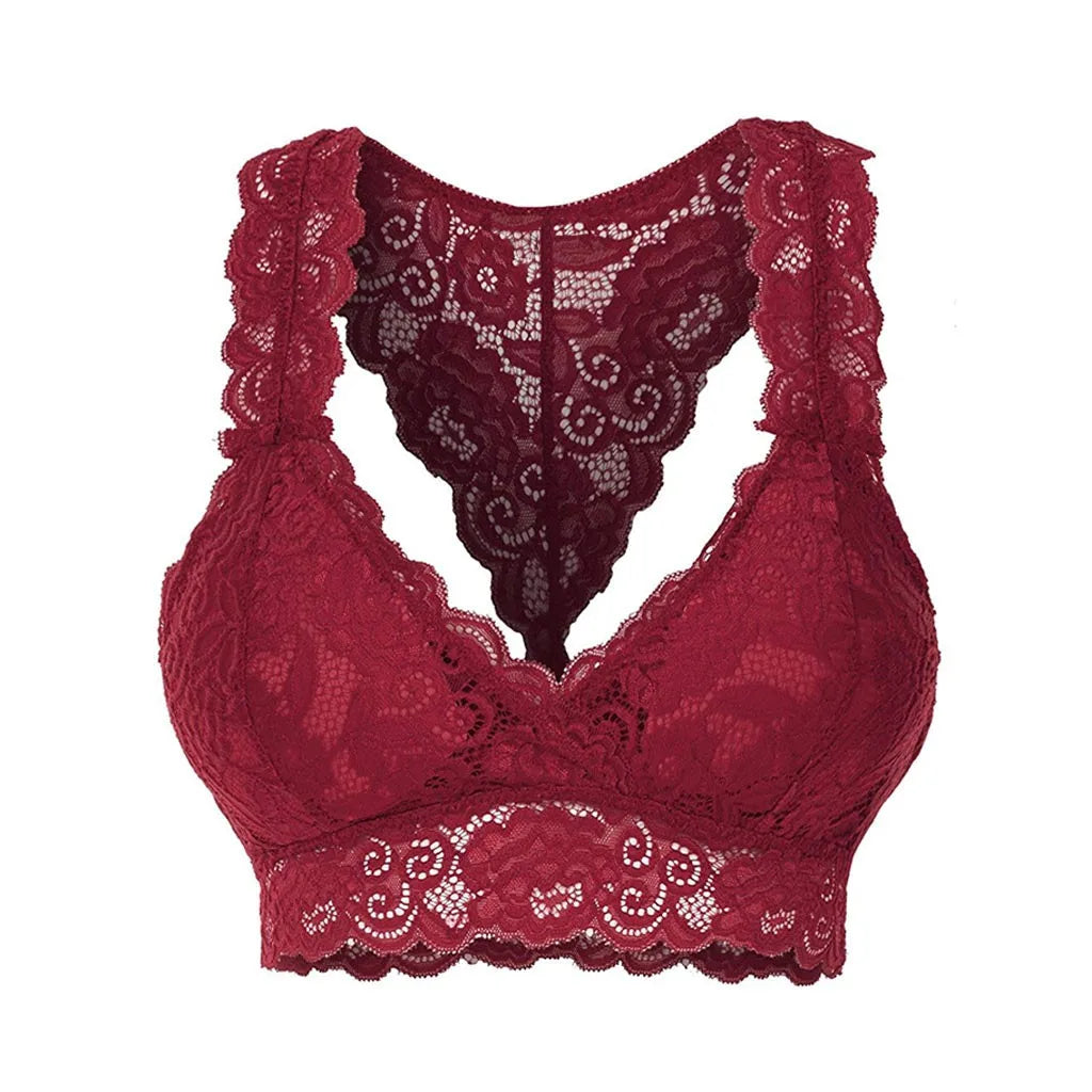 No. 2 Lingerie Bra Separate, V-Plunge Neckline, All Lace, Halter Top, Plus Sizes Available