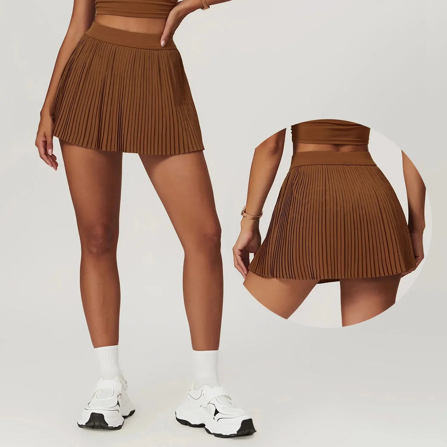 No. 4 Tennis Skirt, Tightly Pleated, Mini Length, Under Short With Pocket