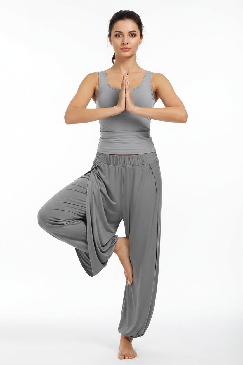 No. 2 Loungewear Pant, Breezy, Open Palazzo Jogger, Mid Rise, Free Moving, Yoga