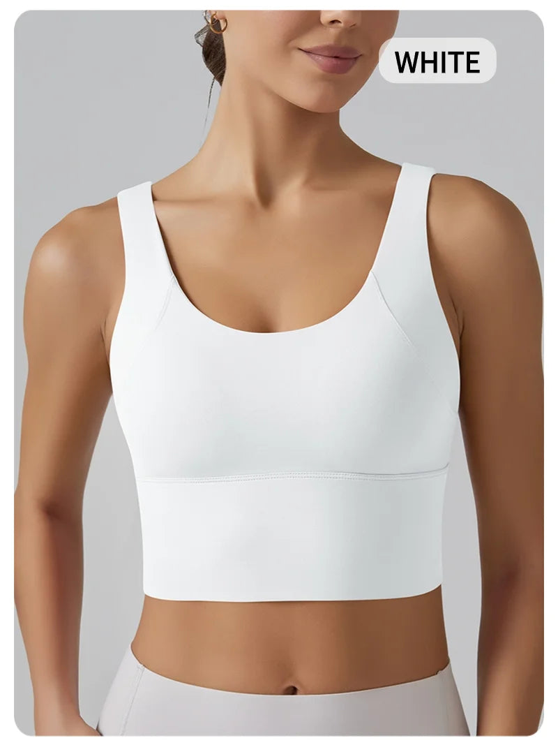 No. 4 Tank Top, Seamless, Compressive, Plunge V Back, Cropped, Running, Training