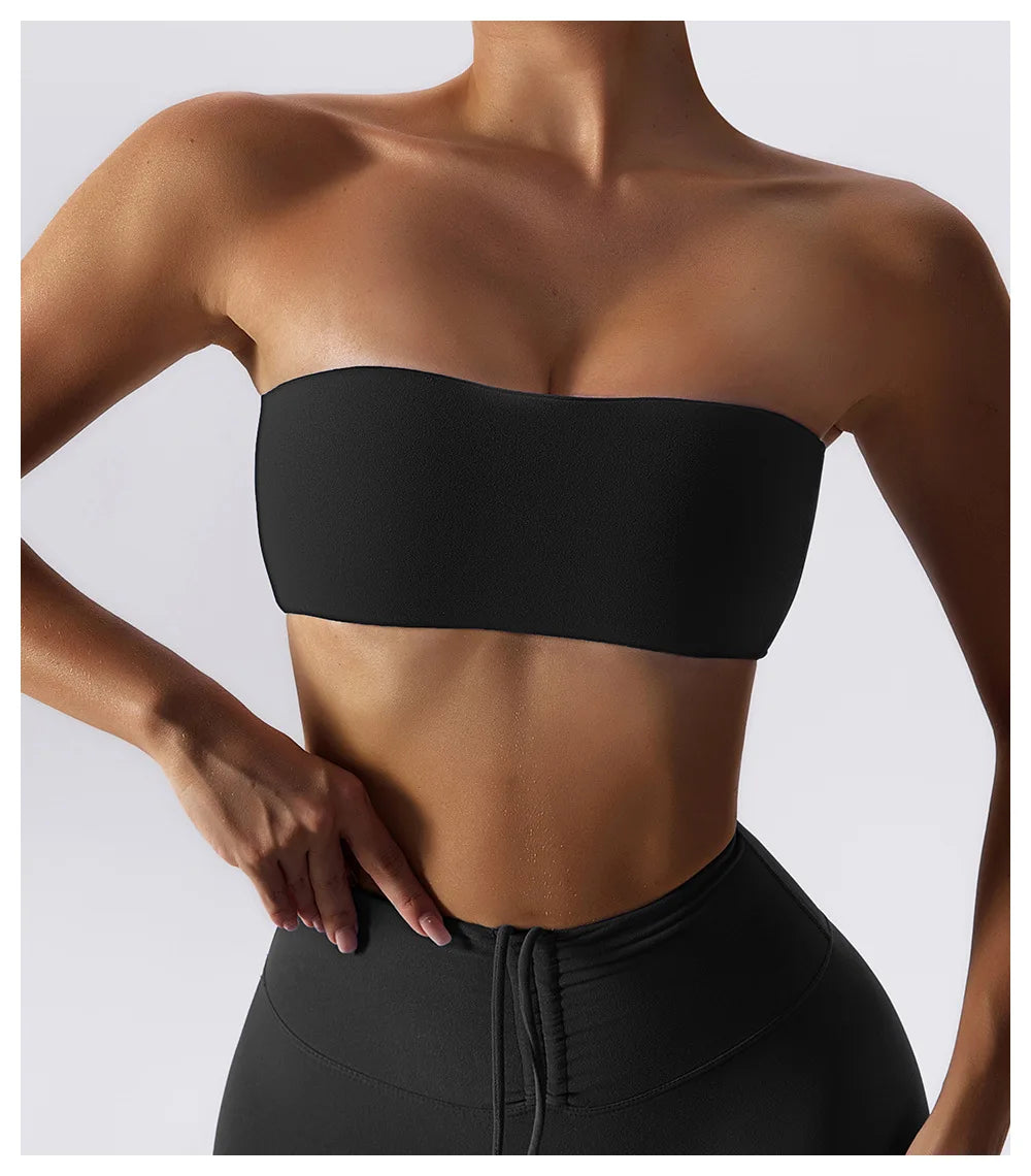 No. 3 Sports Bra, Strapless Bandeau, True Fit, Built in Padding
