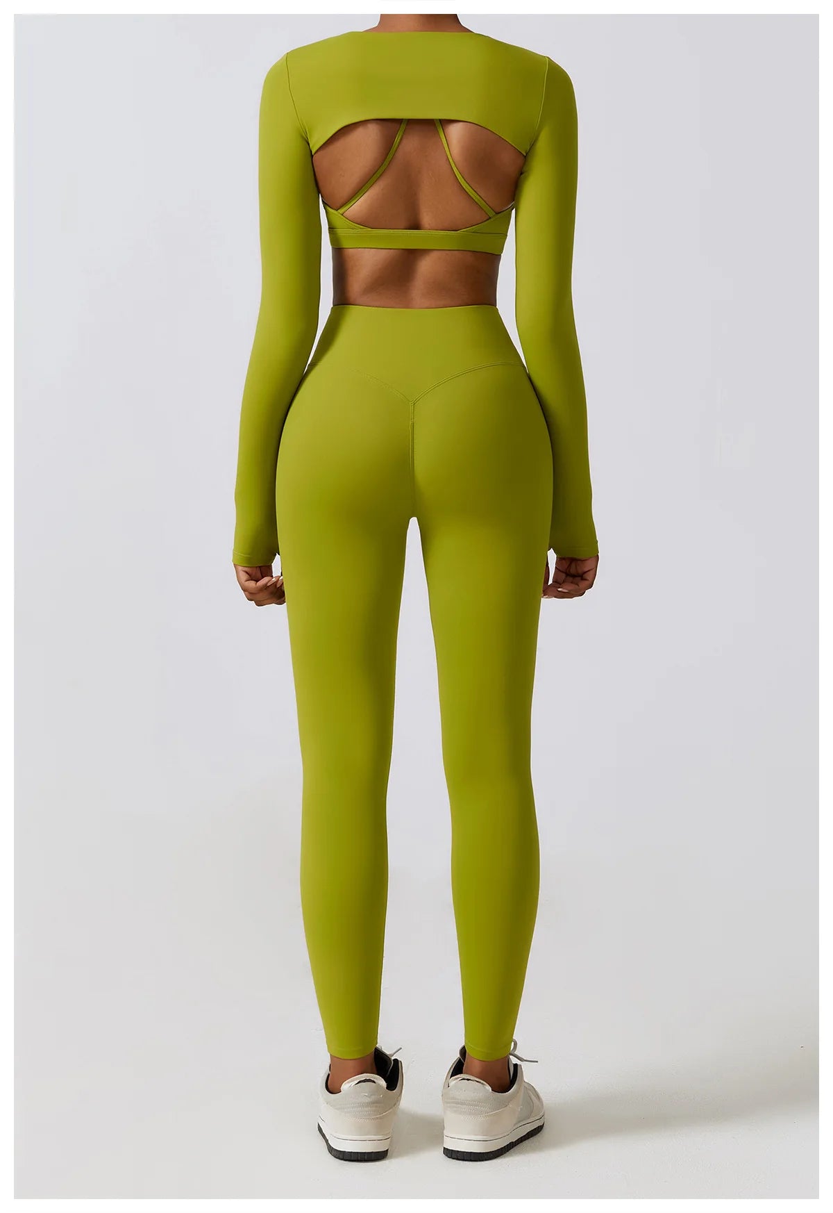 No. 3 Long Sleeve Shirt, Peekaboo Built In Bra, Cropped, Long Sleeve