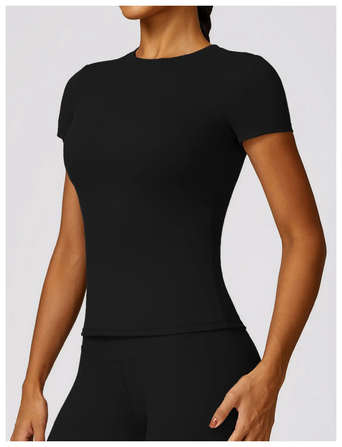 No. 7 Short Sleeve Shirt, Favorite, Running, Light Compression, True Fit, Hip Length
