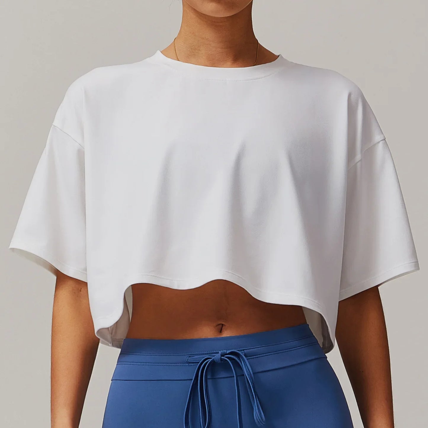 No. 1 Short Sleeve Shirt, Oversized, Crop Top, Relaxed Fit, Soft Essential