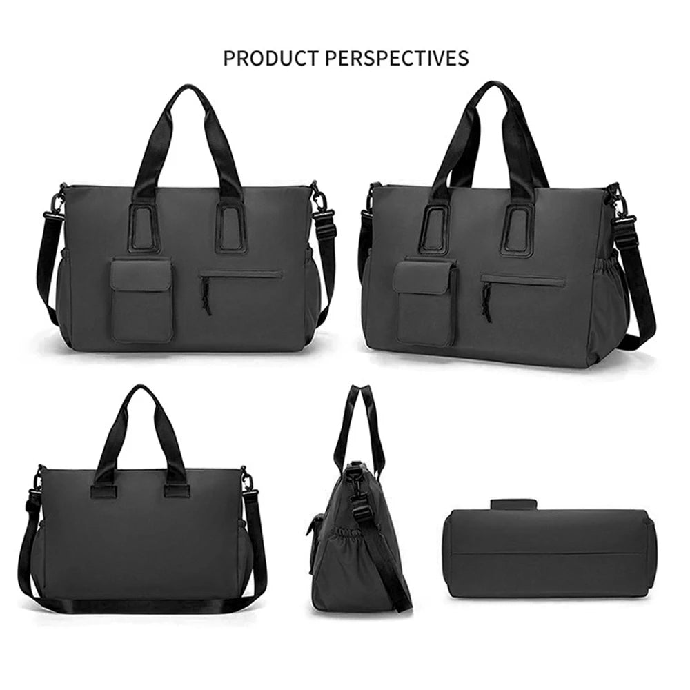 No. 8 Tote, The Modern Travel Yoga Duffel, Minimalist, Unisex, Dry Wet Separated Pocket