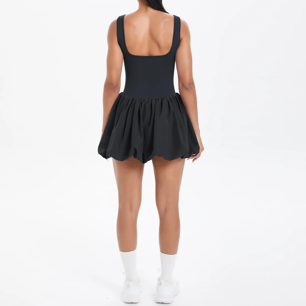 No. 4 Dress, Buttery, Tennis Dress, Bubble Skirt, Scoop Neck, True Fit Straps, Under Shorts